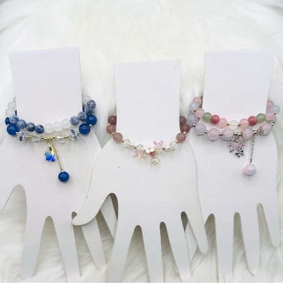 Beaded Bracelet Bundle Lot for Small Wrist Multicolored - Picture 6 of 6